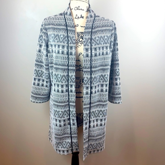 Southwestern Long Open Front Boho Cardigan NWOT (Long Cardigan Sweater) - Picture 1 of 7
